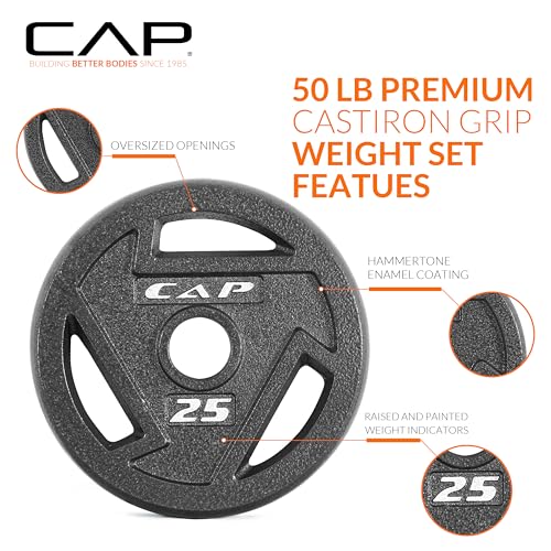 CAP Barbell 2-Inch Olympic Weight Plate | Multiple Options - size: 25 lb - Pair, style: Elite