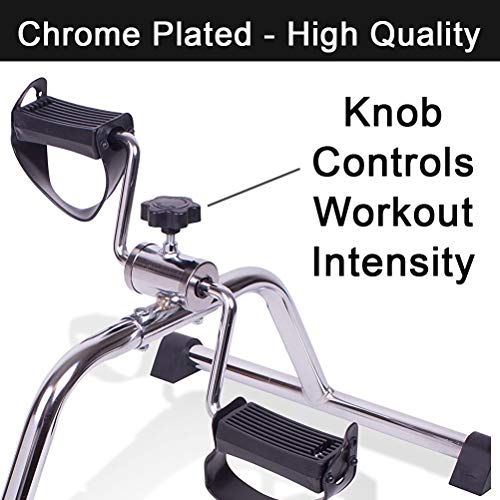 Carex Under Desk Pedal Exerciser - Compact Exercise Equipment for Arms and Legs - Great for Elderly, Seniors, Disabled or Office Use
