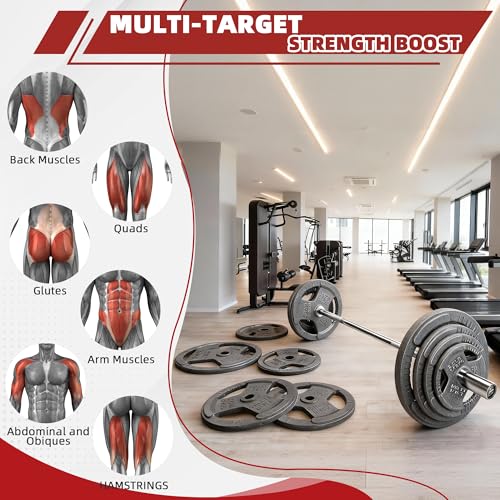 Signature Fitness 2-Inch Cast Iron Barbell Sets - size: 70LB Set