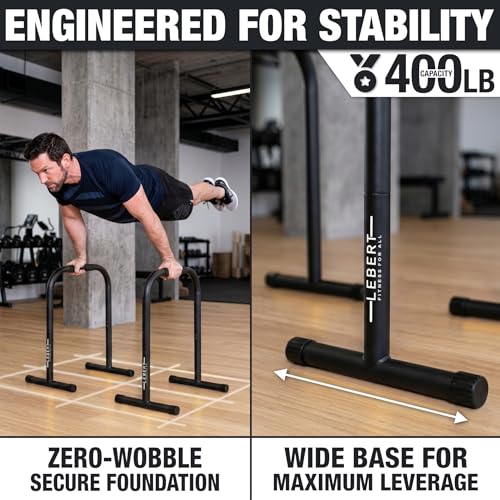 Lebert EQualizer Total Body Strengthener – Dip Station - Standard & XL - color: Black XL