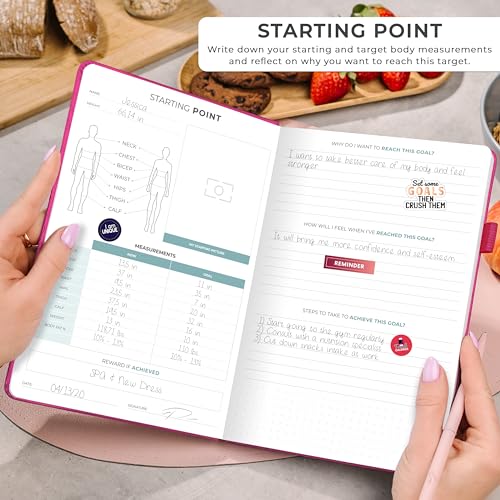 Clever Fox Weekly Meal Planner - Weekly & Daily Meal Prep Journal with Shopping and Grocery Lists for Menu Planning, Healthy Diet & Weight Loss Tracking, Lasts 1 Year, Undated, A5 - Fuchsia - color: Fuchsia