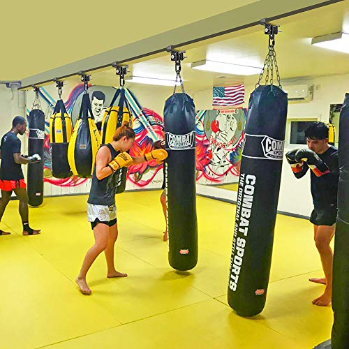 SELEWARE Heavy Duty Punching Bag Hanger and Beam Clamp for Boxing, Muay Thai, MMA - color: A. Beam Clamp with Carabiner (1 Pack)