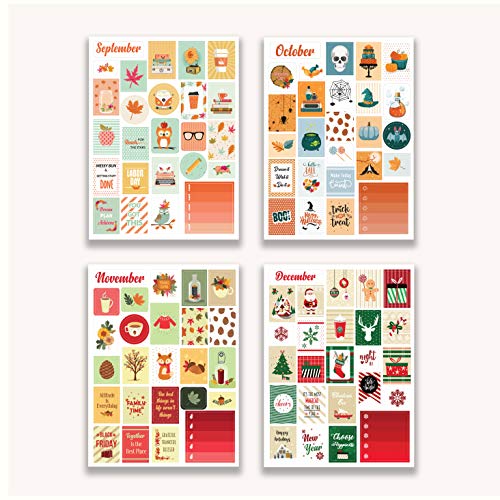 Lamare Seasonal Planner Stickers for Journaling – Calendar Stickers Adults - style: Seasonal Stickers