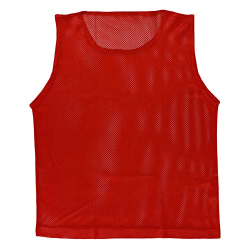 Athllete LITEMESH Pinnies (Set of 12/24 Practice Vests) Youth Pinnies, Pennies for Sports Youth, and Scrimmage Vests - color: 6-red + 6-blue, size: Child/Youth