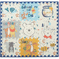 Disney Winnie The Pooh EVA Foam Mat, Winter Prairie Interlocking Flooring Tiles, Yellow, 36 x 36 Inches