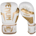 Venum Elite Boxing Gloves - color: White/Gold, size: 12-Ounce