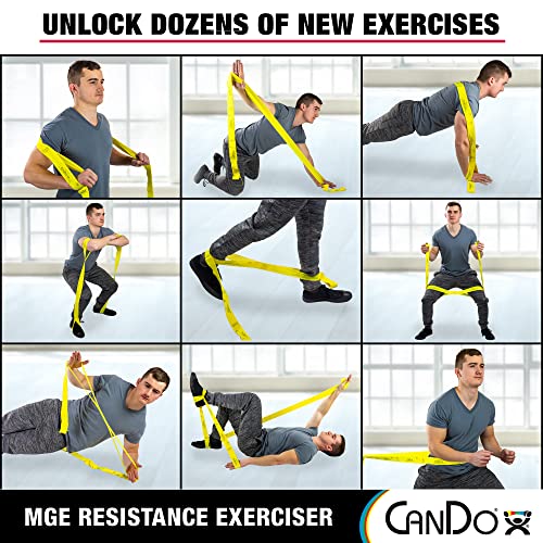 CanDo Multi-Grip 6 Foot Exercise Resistance Band with Hand/Foot Loops for Total Body Workouts, Training, Rehab, Stretching and Therapy - style: XX-Heavy