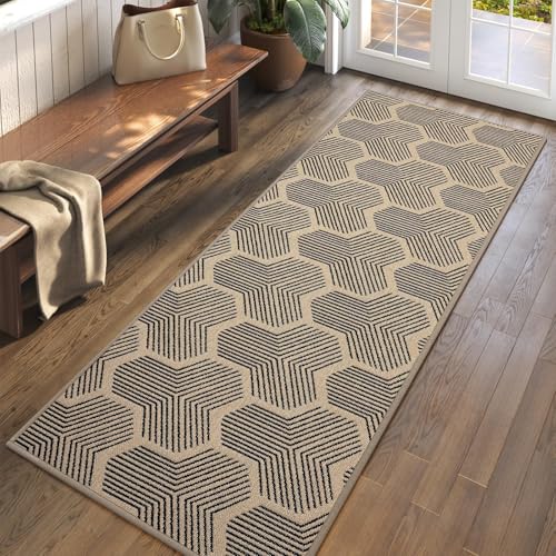 Door Mat Indoor Outside Entrance 24''x71'', Dirt Resistant Absorbent Mats, Non Slip Outdoor Inside Front Entryway Mat, All Season Welcome Mat, Low Profile Doormat, Washable Easy Clean, Brown - color: B- Brown, size: 24"x71"