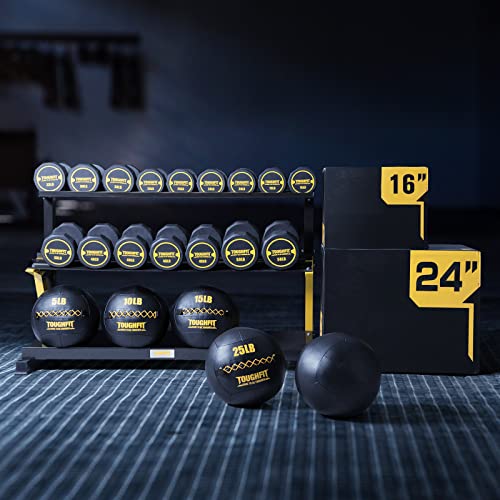 ToughFit Soft Wall Ball - Medicine Ball Set for Cardio Fitness Exercise - Weighted Med Ball for Strength and Conditioning Exercises, Cross Training Lunge, and Partner Toss