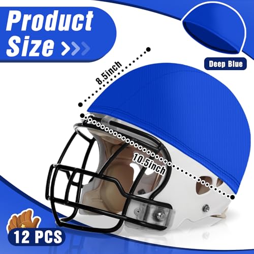 Ramede Football Helmet Covers for Practice Scrimmage Cap Helmet Cover Scrimmage Cap for Youth Adult Football Hockey Training Accessories 10.4 Inch in Diameter - color: Dark Blue, size: Regular Style