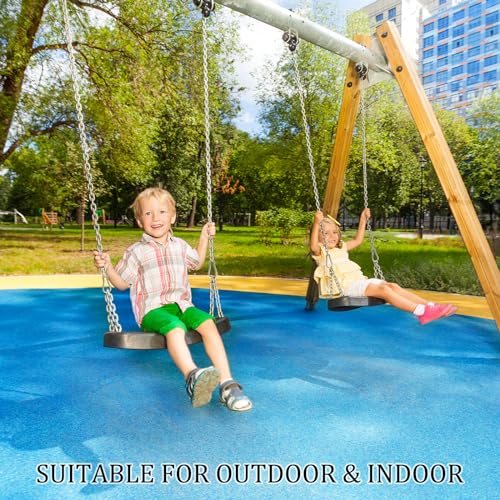 4 Pack 25in Hanging Swing Chain with 4 Carabiners, 440LB Capacity Hanging Kits Heavy Duty Hanging Chair Hardware for Hammock Swing Hanging Chair Punching Bags Sandbag Indoor Outdoor Yoga Gym (Silver) - color: Silver, size: 4 Pack 25 inch