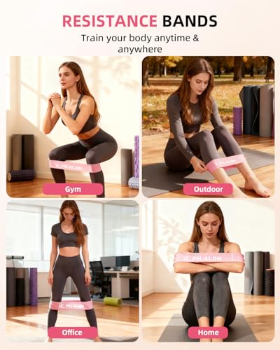 Pilates Ring Set - Studio-Grade Anti-Deformation Pilates Kit - Pilates Equipment for Home Workout - 14'' Pilates Ring, Pilates Ball, 2 Dumbbells, 5 Resistance Bands for Toning Arms, Thighs