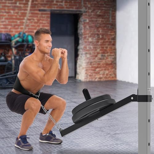 Kipika Power Rack Attachment for 5/8" & 1" Holes - Heavy Duty Home Gym Equipment for 2x2 or 3x3 Squat Rack, Adjustable and Easy to Install - color: For 3x3 Rack with 5/8 or 1 Hole + 1&2 Plates