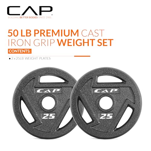 CAP Barbell 2-Inch Olympic Weight Plate | Multiple Options - size: 25 lb - Pair, style: Elite