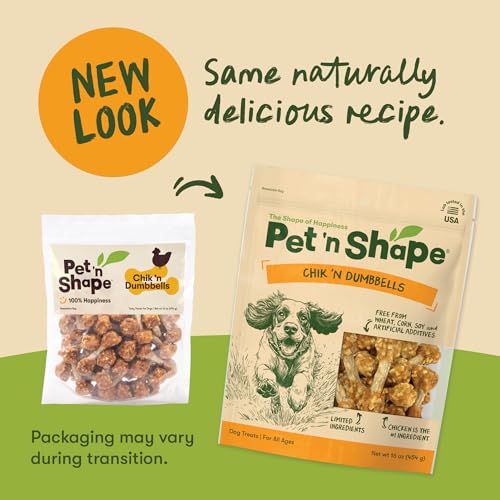Pet 'n Shape Chik 'N Rice Dumbbells - All Natural Dog Treats, Chicken, 32 oz - size: 2 Pound (Pack of 1)