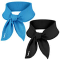 2-Pack New Upgraded Cooling Neck Wraps, Neck Coolers for Hot Weather, Leak-Proof Cooling Gel, 360° Full-Wrap, Cool Relief - Head, Neck, Wrists... - color: Blue+black
