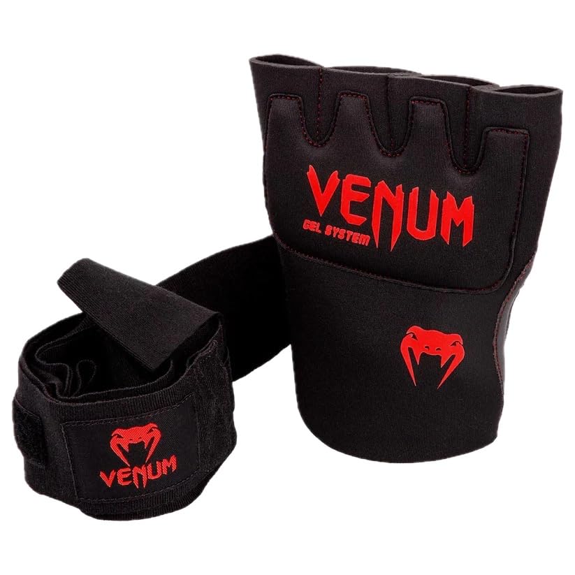 Venum Venum Gel Kontact Quick Wraps - color: Black/Red, size: Large