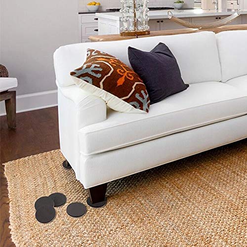 Yelanon Felt Furniture Sliders, 20pcs-3 1/2” Furniture Sliders for Carpet, Furniture Pads Hardwoods Floors, Heavy Furniture Movers Sliders, Reusable Moving Pads, Floor Protectors for Carpet - size: 20pcs 3.5"