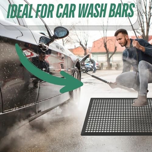 BESEA 8-Pack Interlocking Rubber Floor Mats, 21.6" Shock-Absorbing, Anti-Fatigue Tiles, Heavy-Duty, Waterproof & Anti-Slip, Modular Garage, Gym, Workshop Flooring - size: 21.6"X21.6"X8Pack