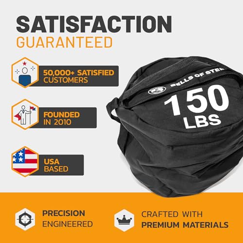 Strongman Sandbag for Working Out [Bells of Steel] Fitness Sand Bag Sacks, Commercial and Home Gym Sand Bags for Weight Training with Handles for Workout - style: 350 lb