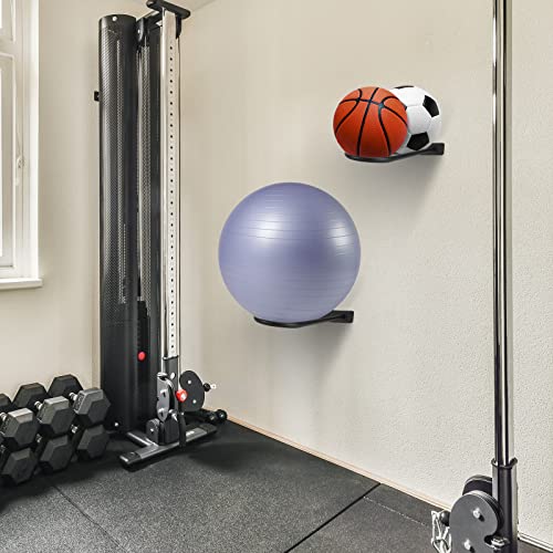 Medicine Ball Rack - Wall Mount Stability Ball Storage Rack(1 Black) - color: 1 Black