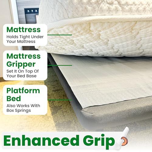 ECOHomes Non Slip Mattress Gripper Pad to Prevent Sliding (Full) | Stop Mattress, Keep Topper from Sliding, Anti Slip, Grip Pads Holder Stop Couch Cushion, Sofa Cushions, Patio & Furniture - size: Full