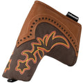 Craftsman Golf Cowboy Western Retro Brown Durable Golf Headcover Head Cover fits up to 460cc Driver for Fairway Wood Hybrids Rescue Putter Protector - style: Blade putter cover