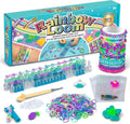 Rainbow Loom Original Rubber Band Bracelet Making Kit with Metal Hook | Complete 628-piece craft set includes 600 latex-free bands, C-clips, and loom board for Ages 7+, 2014 Toy of the Year