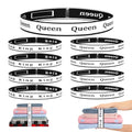 8Pcs Bed Sheet Organizer Bands Sheets Labels for Elastic Bedding Linen Closet Storage Foldable Sheet Set Organizer Sheet Keeper Band King Queen - size: 8Pcs(4Queen+4King)