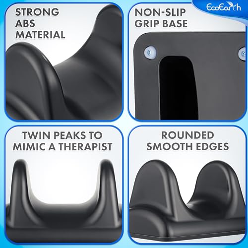 EcoEarth Psoas Release Massage Tool - Black - Deep Tissue Hip Flexor Massager with Anti Slip Base - Myofascial Massage Tool for Lower Back & Psoas Muscles - Trigger Point Massager - style: Anti Slip Base
