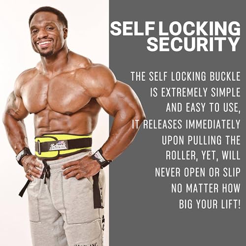 Schiek Sports 2006 Nylon 6 Inches Weight Lifting Belt - Support Belt for Power Lifting - color: Neon Yellow, size: X-Small