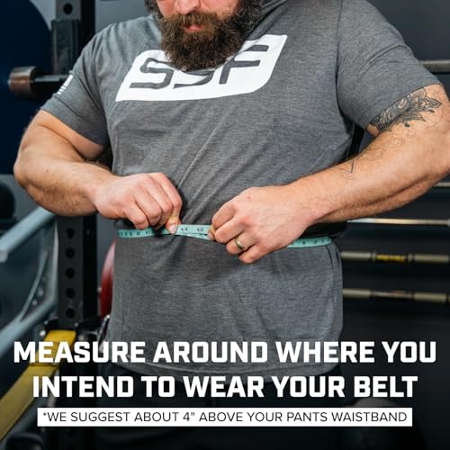 SERIOUS STEEL FITNESS Leather Weight Lifting Belt | Powerlifting, Weightlifting & Exercise Belt | 4" Wide & 10mm Thick - color: Lever Belt, size: Small