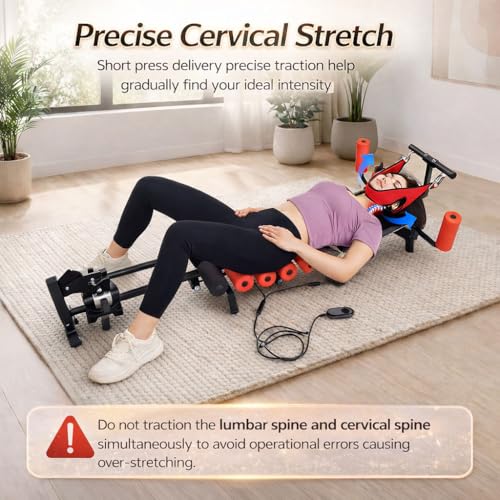 Spinal Decompression Machine Decompression Table for Back Pain Relief | Motorized Spine Decompression Device, spinal stretching device for sciatica and herniated disc relief, posture improvement