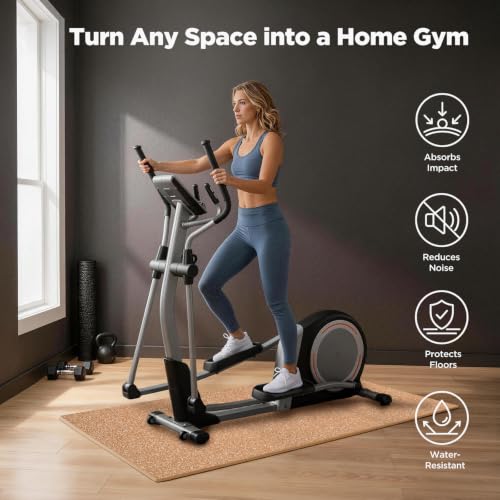 AIRHOP 18 PCS Gym Floor Mat, EVA Foam Puzzle Gym Mat, High-Density Interlocking Foam Floor Tiles for Home Gym, Play Workout Garage Kitchen Flooring 12.6"x12.6"x0.4" - color: Natural Wood, size: 18 Tiles | 18 Sq Ft