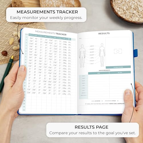 Clever Fox Food Journal - Daily Food Diary, Meal Planner to Track Calories & Nutrients, Weight Tracker Notebook, A5 (Mystic Blue) - color: Mystic Blue, size: A5 (5.8'' x 8.3'')