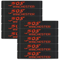 Aolamegs 5/10 Pack Magazine Bands - 5.56 Nato, 300 Blackout, 300 Subsonic, .223 Remington, .308 Winchester, 7.62x39 Magazine Marking Band, Durable Silicone Ammo Caliber Bands for Magazine Identification (2 Colors) - color: 308win-blackred(10pcs)
