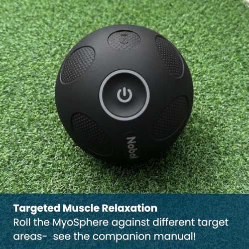 Nobol MyoSphere® Vibration Massage Ball Portable Muscle Recovery Tool Deep Tissue Vibration Rechargeable Massager - Space Black - color: Space Black