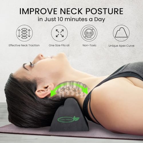 Neck and Shoulder Relaxer, Neck Stretcher Chiropractic Pillows for Pain Relief, Cervical Traction Device for Cervical Spine Alignment