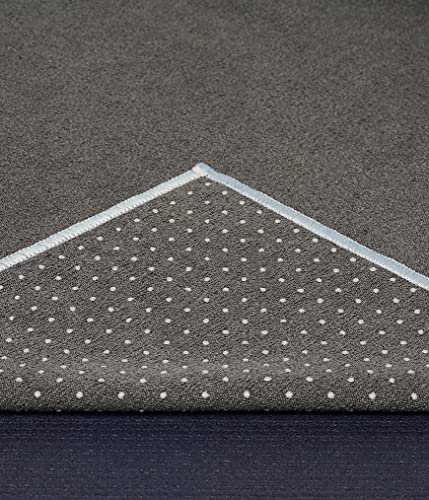 Manduka Yogitoes Hot Yoga Mat Towel - 71" | Moisture Activated Grip | Patented Silicone Nubs | Highly Absorbent, Durable & Easy Care | Made from Recycled Materials | 71 x 24 Inches | Grey - color: Grey, size: 71" x 24"