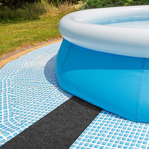 codree 10 Ft x 16 Inch Above Ground Pools Pathways- Absorb Water Pools Ground Walkways- Pool Spa Floor Mat Pad for Above Ground Pools, Spas, Hot Tubs
