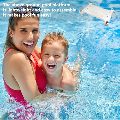 IWIWE Platform Replacement for Above Ground BiltMor Swimming Pool Step (Gery)
