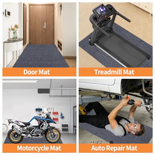 Thick Under Washing Machine Mat 63" x 36" Non-Slip TPE Backing Noise Reducing Shock Absorbing Freely Cut Floor Mat for Washer Dryer Fridge Treadmill Dog Crate Garage