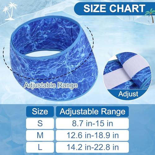 BEAUTYZOO Dog Cooling Bandana for Medium Large Dogs, 2 Pack Instant Cooling Bandanas Breathable Cooling Ice Towel Neck Wraps, Pet Scarf Keep Dogs Cool in Hot Summer,Shark S - color: Shark + Ripple Blue, size: Small(Neck Girth:9-15in)