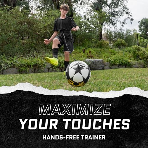 SKLZ Star-Kick Solo Soccer Trainer | Hands-Free Kicking and Passing Practice | Adjustable Cord and Waistband | Multiple Ball Sizes | Youth Players |Perfect for Enhancing Ball Control Skills - color: Mexico