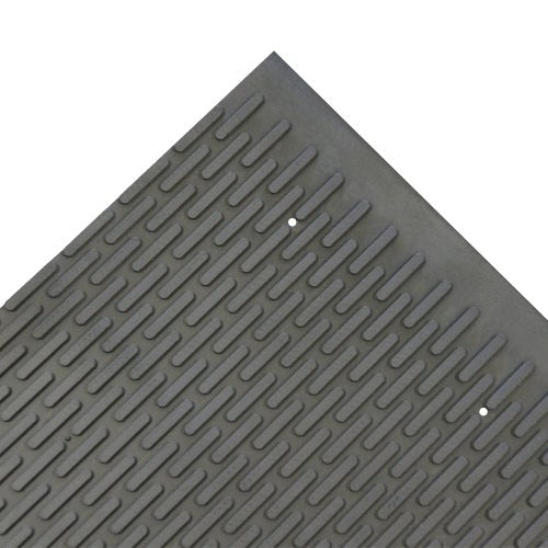 Rubber-Cal 03-161-BK-W-308"Safe-Grip" Slip-Resistant Traction Mats, 34" x 8' x 1/4", Black Rubber Runner - color: Black, size: 34" x 8ft