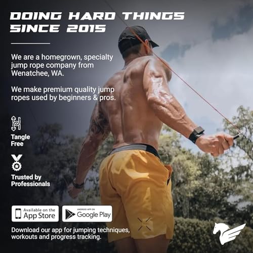 Elite Jumps 6mm PVC Jump Rope, Adjustable Skipping Rope | Non-kinking PVC cord. Unbreakable handles. Smooth rotation. For cardio and boxing. - color: Turquoise