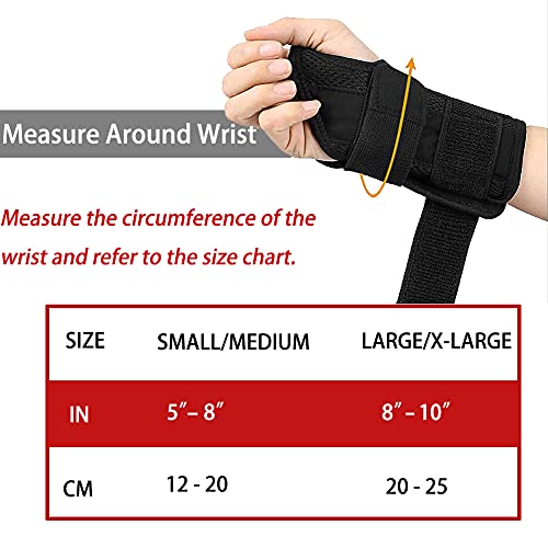 NuCamper Wrist Brace Carpal Tunnel Right Left Hand for Men Women, Night Wrist Sleep Supports Splints Arm Stabilizer with Compression Sleeve Adjustable Straps,for Tendonitis Arthritis Pain Relief - size: Large/X-Large (Pack of 1), style: Right Hand-Blue