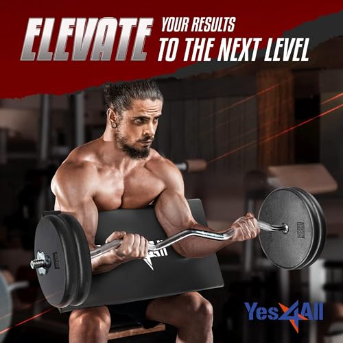 Yes4All Foam - Preacher Curl Pad, Simple Version of Preacher Curl Weight Bench for Arms, Biceps and Triceps, Space-Savin