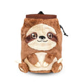 Chalk Bag for Rock Climbing - Cute Chalk Bag for Bouldering, Gym, Indoor & Outdoor Climbing with Adjustable Belt, Brush Holder & Carabiner - style: Sloth