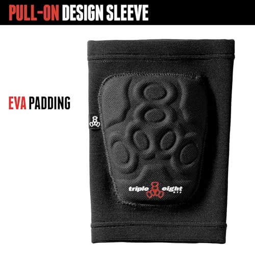 Triple Eight Covert Elbow Pads – Ideal for Roller Skating, Biking, BMX, and Skateboarding - color: Black, size: Medium